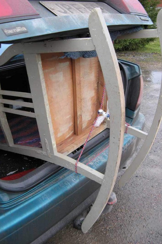 Keinu valmiina matkalle kohti pelastustaan