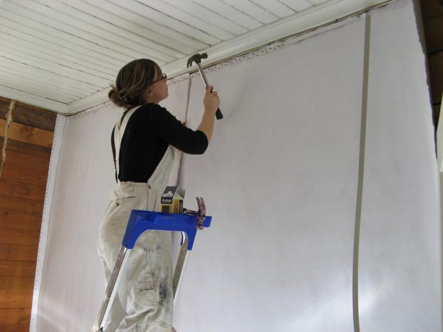 Pinkopahvien asennus